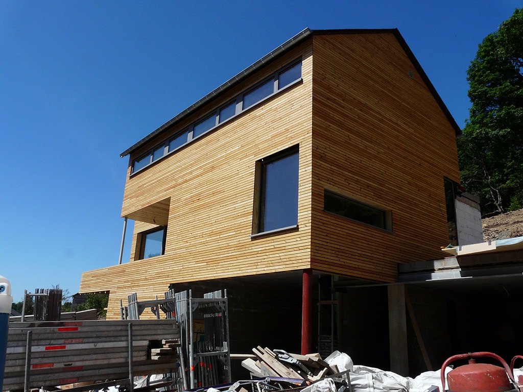 chantier maison bois Morbihan - Maison Bois'art