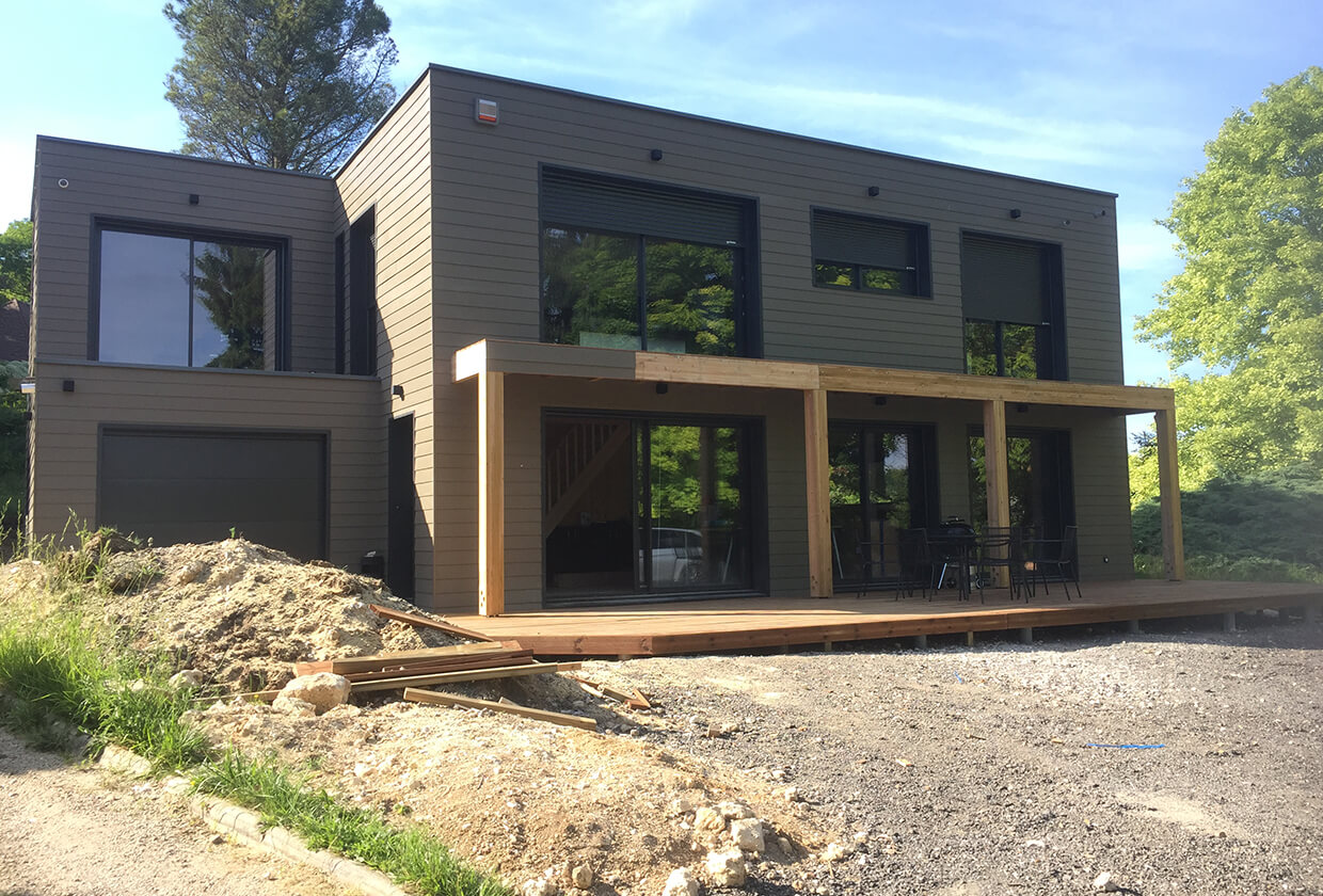 maison moderne en bois